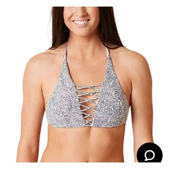 Billabong Luv Lost Reversible Swimwear Top Mossimo Blue Bikini Bottom - Picture 2 of 14